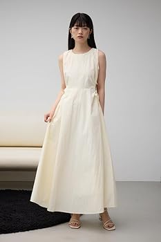 ホワイト＆ブルー　ノースリーブワンピース Amazon.co.jp: [AZUL by moussy] [アズールバイマウジー
